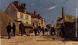 Rue Pavoisee A Dieppe by Hippolyte Camille Delpy